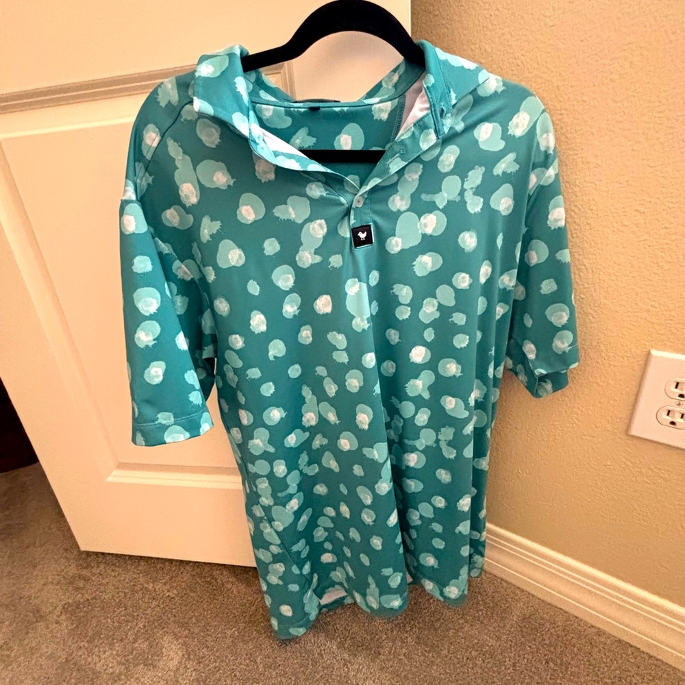 Bad Birdie Green Golf Polo